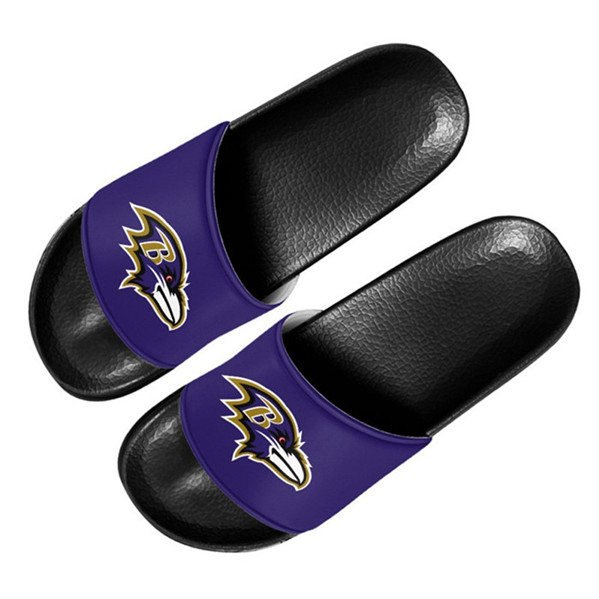 Women's Baltimore Ravens Flip Flops 002